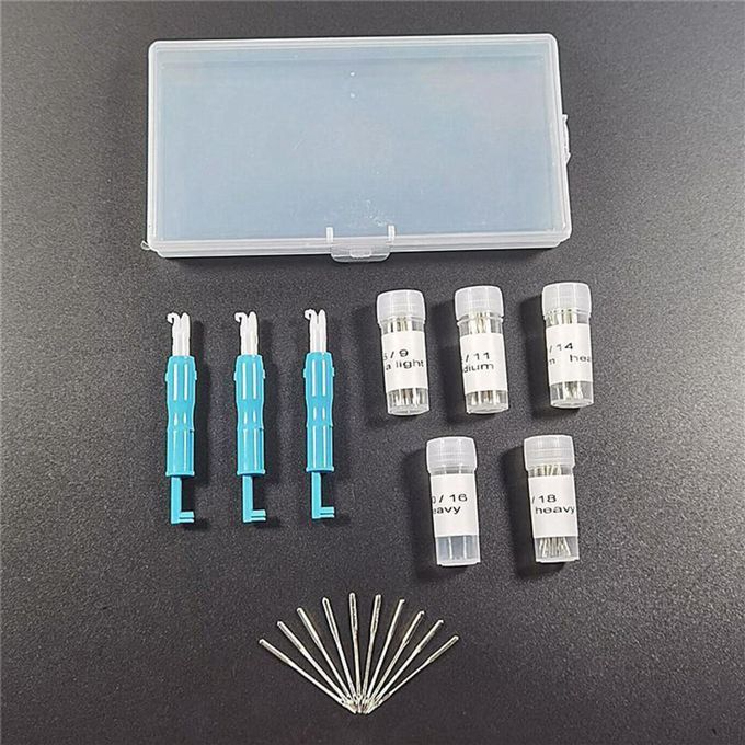 53Pcs Universal Regular Point Domestic Sewing Machine Needles &