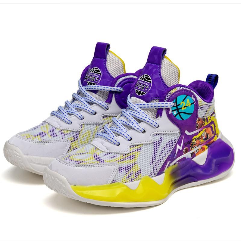 Boys Basketball Shoes Sneakers Basketball Shoes Purple