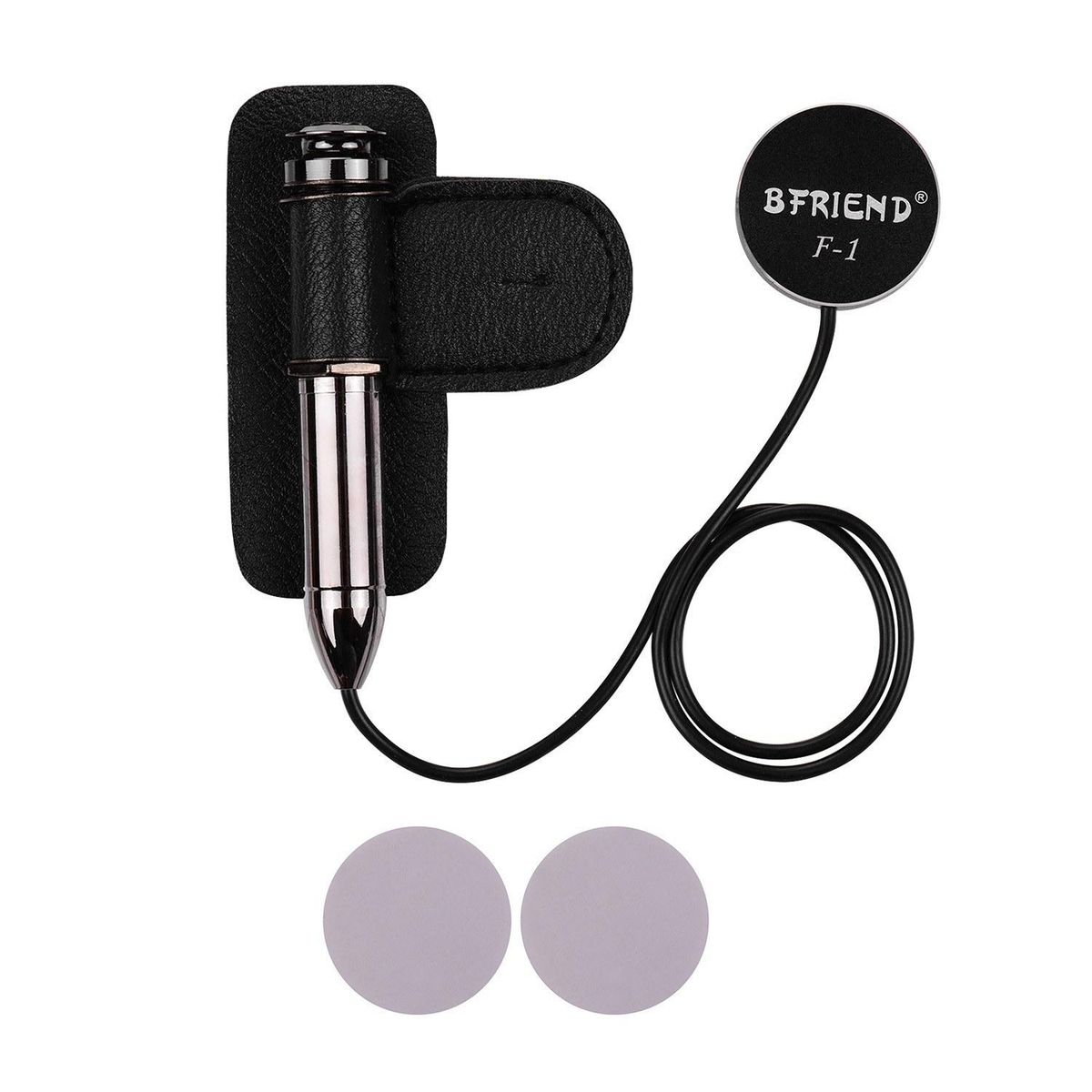 Self-adhesive Acoustic Musical Instrument Pickup Pick-up with 6.35mm Endpin Jack for Acoustic Classic Folk Guitar Ukulele Violin Mandolin Banjo