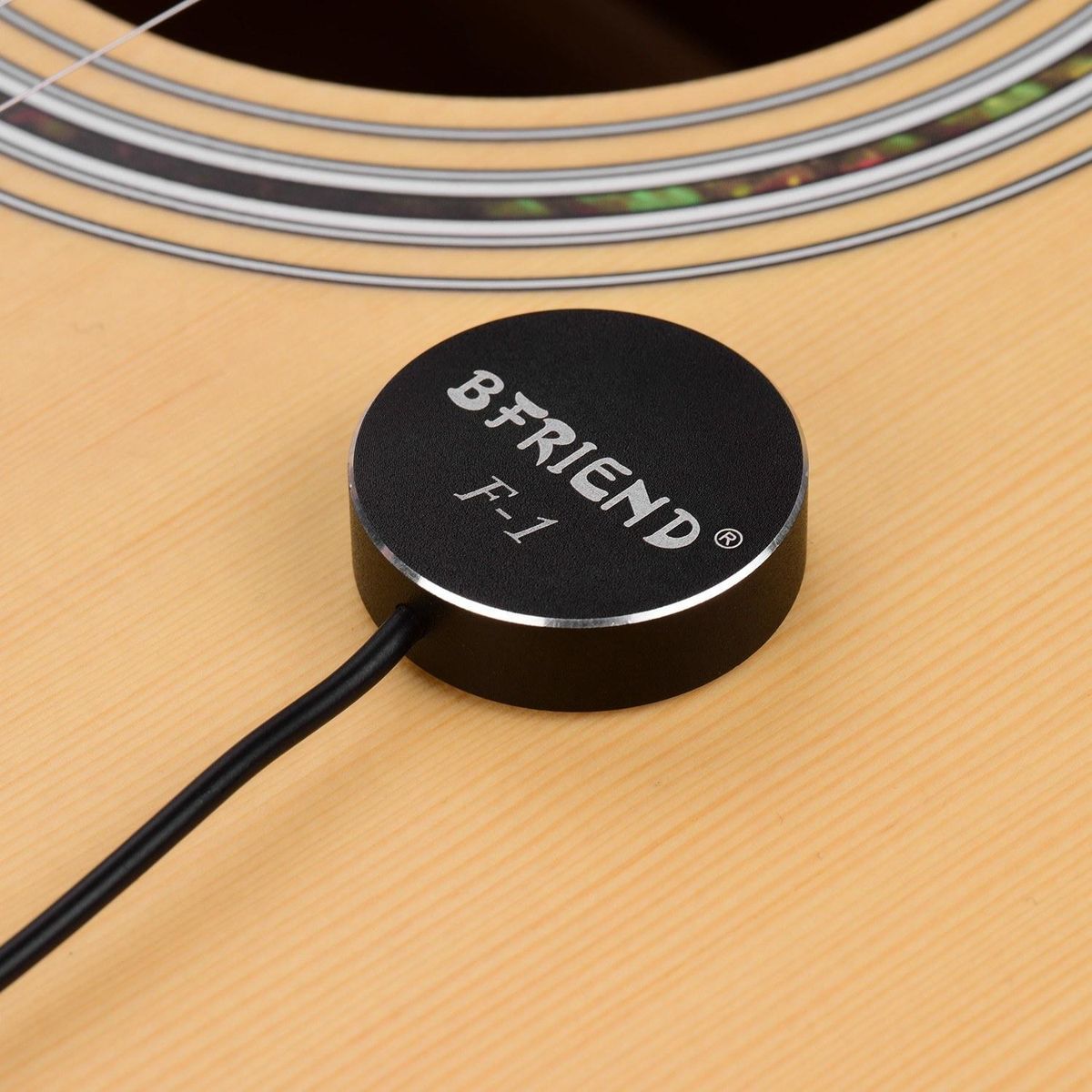 Self-adhesive Acoustic Musical Instrument Pickup Pick-up with 6.35mm Endpin Jack for Acoustic Classic Folk Guitar Ukulele Violin Mandolin Banjo