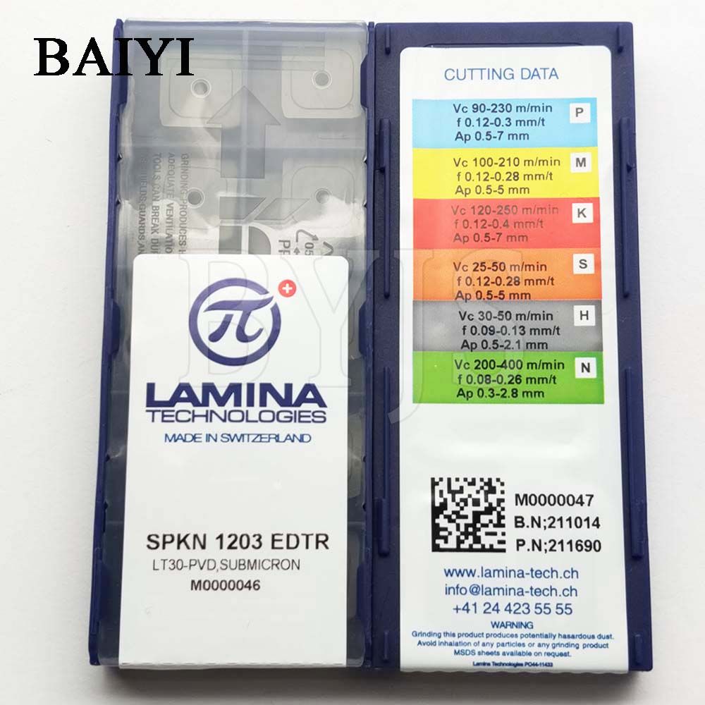 10pcs SPKN1203 EDTR CNC Carbide Insert Milling Blade Turning Tools