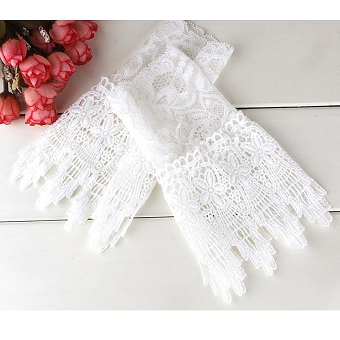 New Unique Pretty Cute White Lace Wristband Prom Party Festive Gift