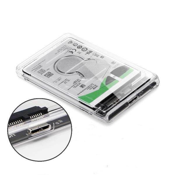 All-Transparent High Speed USB 3.0 To SATA HDD SSD Hard Drive Enclosure Storage Case
