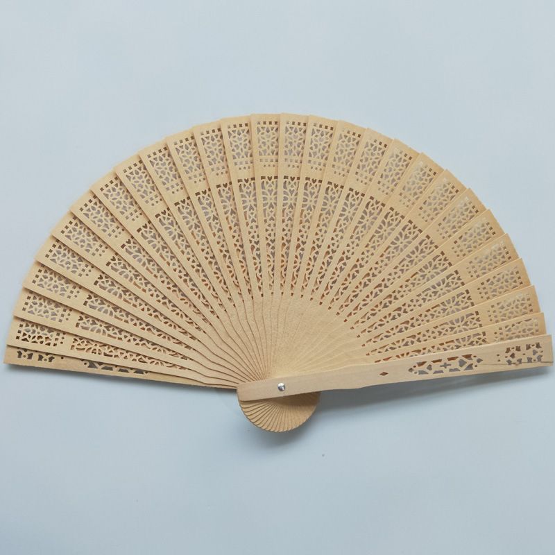 Sandalwood Give Decoration Gifts 20/23CM Fan Wedding Wedding Handmade Fan Decoration Folding Wooden Supplies Fan Hand Home Hand