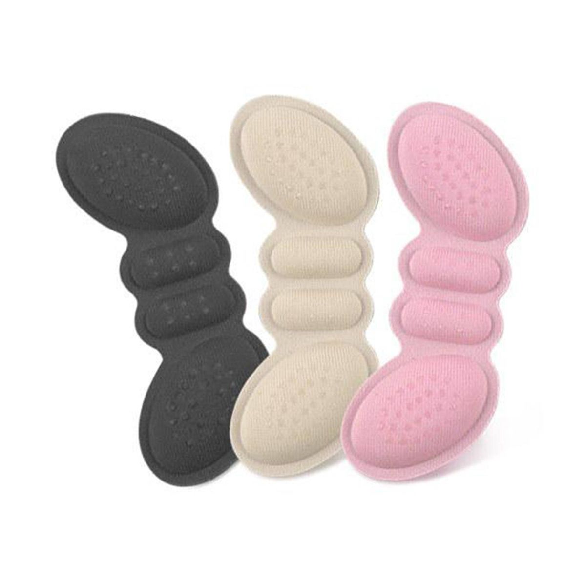 Heel Cushion Pads Inserts Anti-Slip Foot Protector Black 6mm Thick