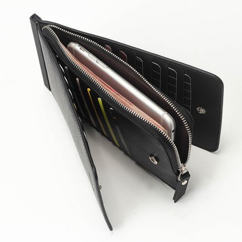 Men Women PU Leather Long Wallet Card Holders With Multiple Card Slots
