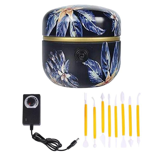 Mini Electric Pottery Wheel Machine, Adjustable Speed Dark Blue