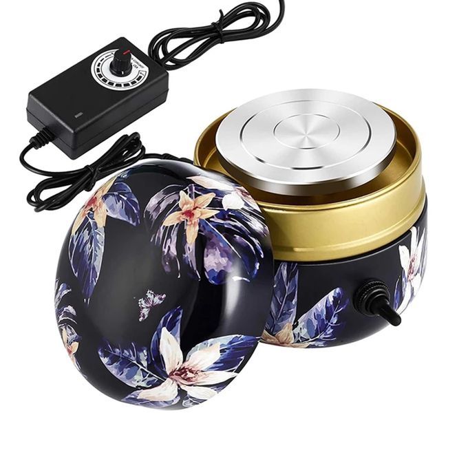 Mini Electric Pottery Wheel Machine, Adjustable Speed Dark Blue