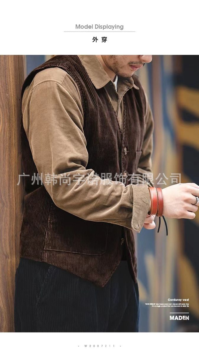 Foreign Trade 2020 Autumn Retro Hunting Multi-pocket