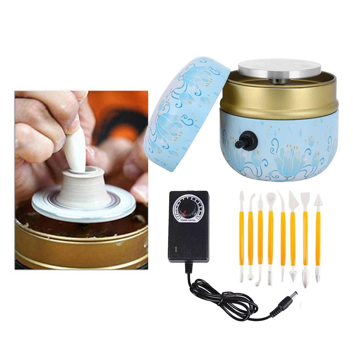 Mini Pottery Wheel Blue