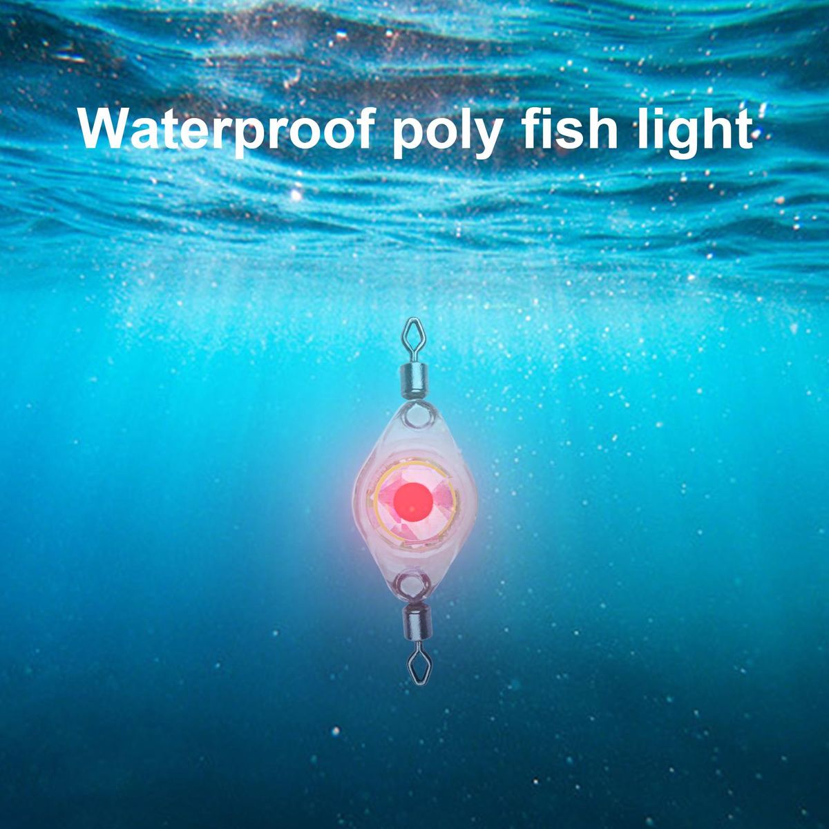 2Pcs LED Attractants Fishing Bait Luminous Underwater LED Lights Blue