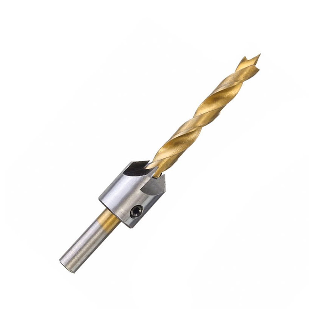 7Pcs Countersink Drill Bits Set With Chamfering Combination