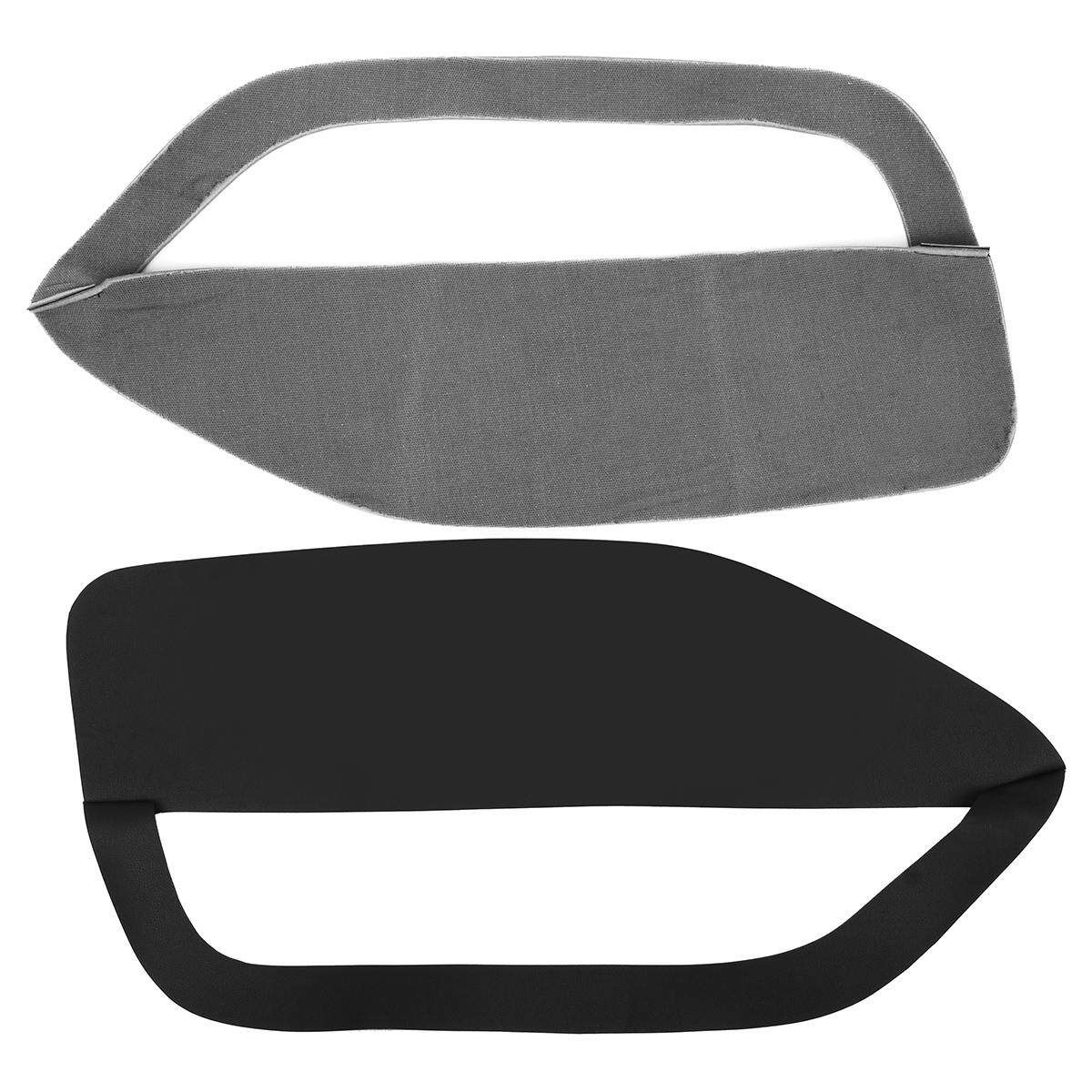Door Panel Insert Cards Leather Synthetic For Ford Mustang 05-09 Black
