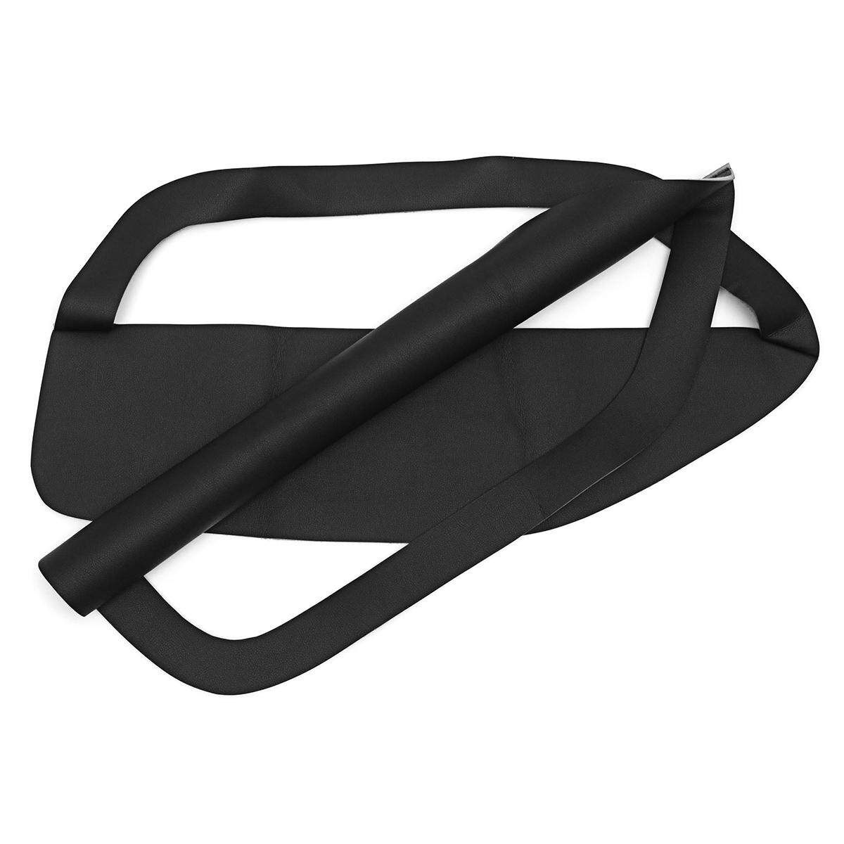 Door Panel Insert Cards Leather Synthetic For Ford Mustang 05-09 Black