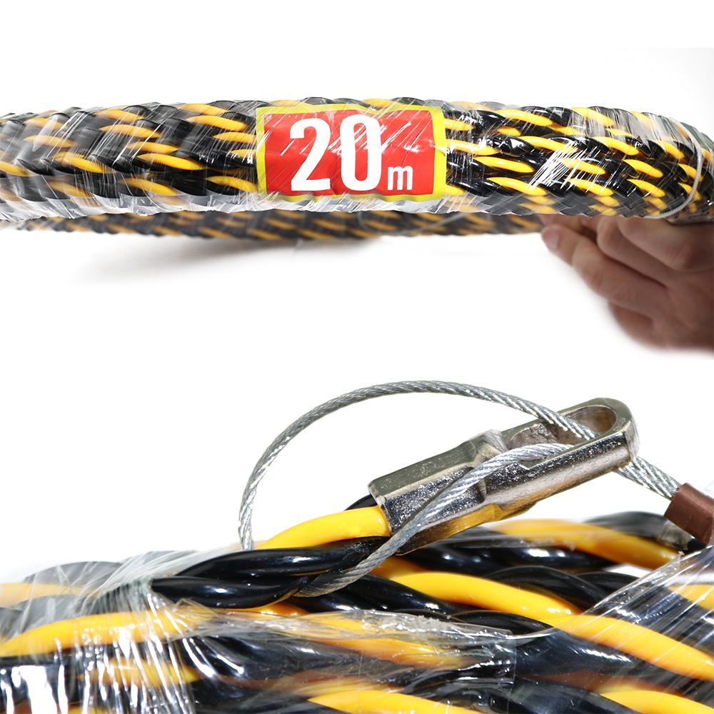 New 6.5mm*20m Nylon Fish Tape Electric Cable Push Puller