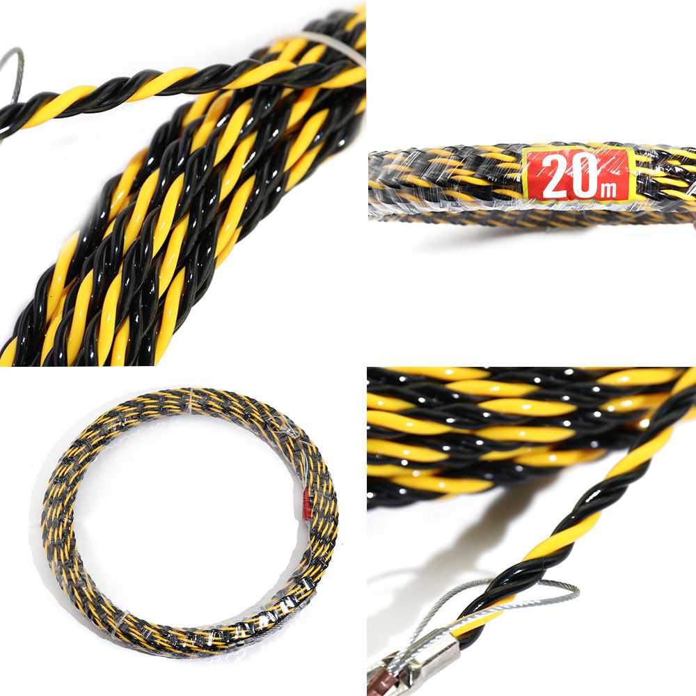 New 6.5mm*20m Nylon Fish Tape Electric Cable Push Puller