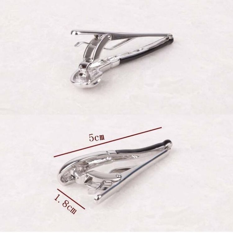 Copper Tie Clip Clothing Accessories Gold Black Handle Pipe