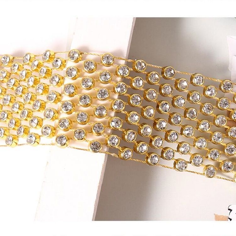 Women Sequined Rhinestone Bow Tie Dance Costume Accessories Mixed Diamond On Silver