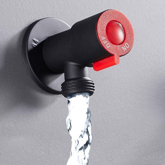 Angle Valve Thickened Hot Cold Water Shut Off Valve For Toilet Red 2