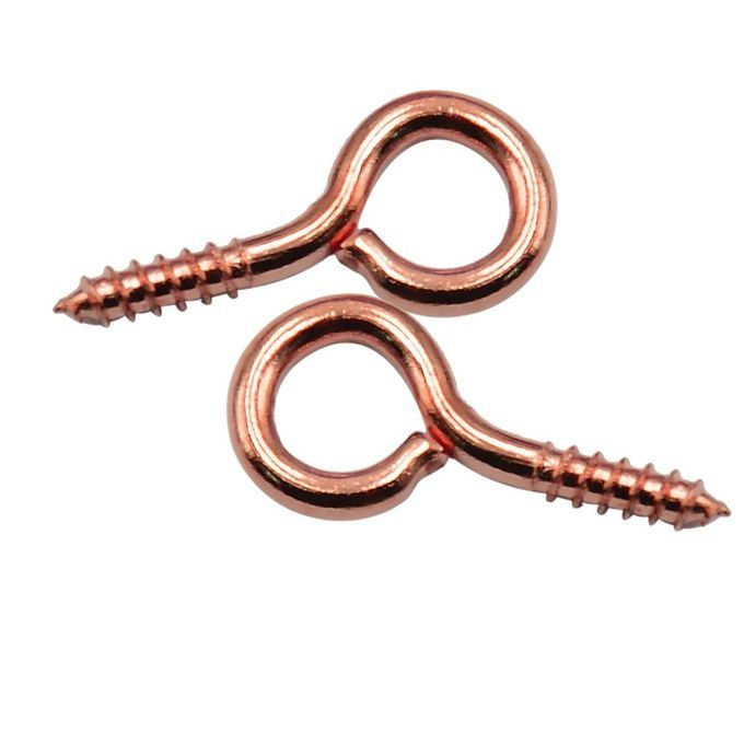 Lot Of 100 Fixings The Peg Eye Pin With Loop For Half-drilled Beads