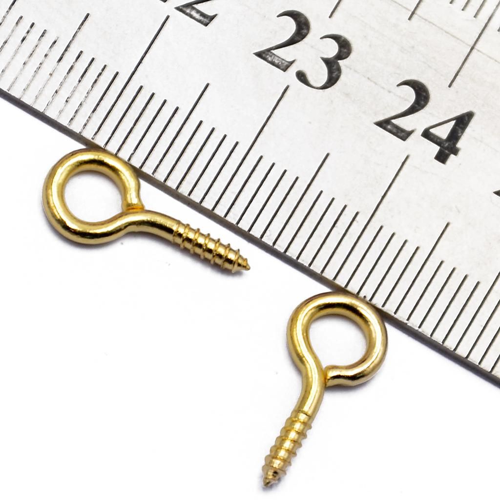 100pcs Mini Screw Eye Pin Peg Jewelry Making Findings For