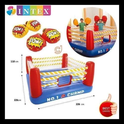 Unisex  Bouncy Jump-O-Lene Boxing Ring, 89" X 89" X 43.5"