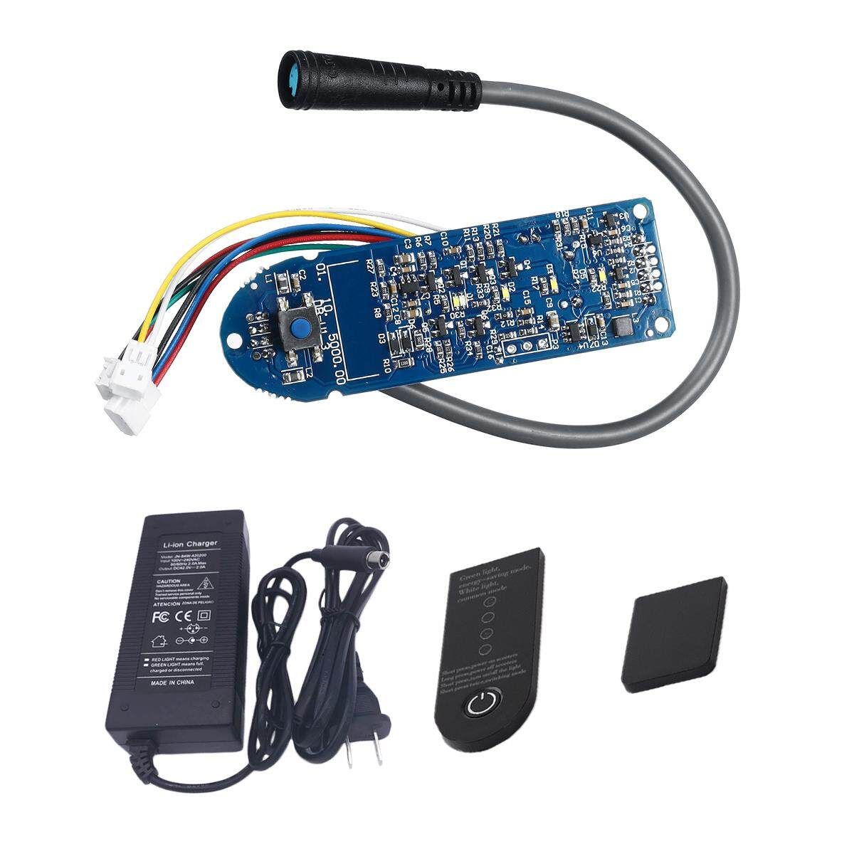 Scooter Circuit Board For X-iaomi MIJIA M365+Dashboard Cover+ Li-ion Charger+Plug