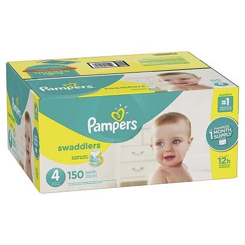 Swaddlers Diapers, Size 4, 1 Month Supply (150 Count)