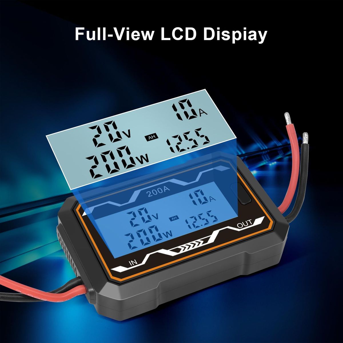 High Precision DC Power Meter Power Analyzer Voltage Current Power Meter Battery Voltage Amp Meter