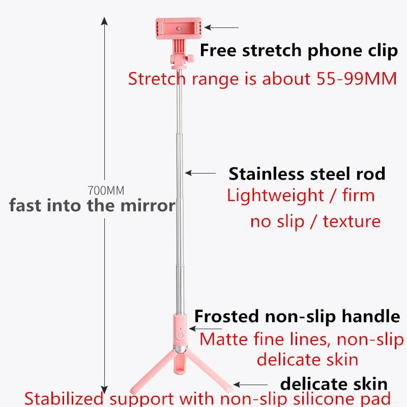 Remote Control+Foldable Tripod  Selfie Stick