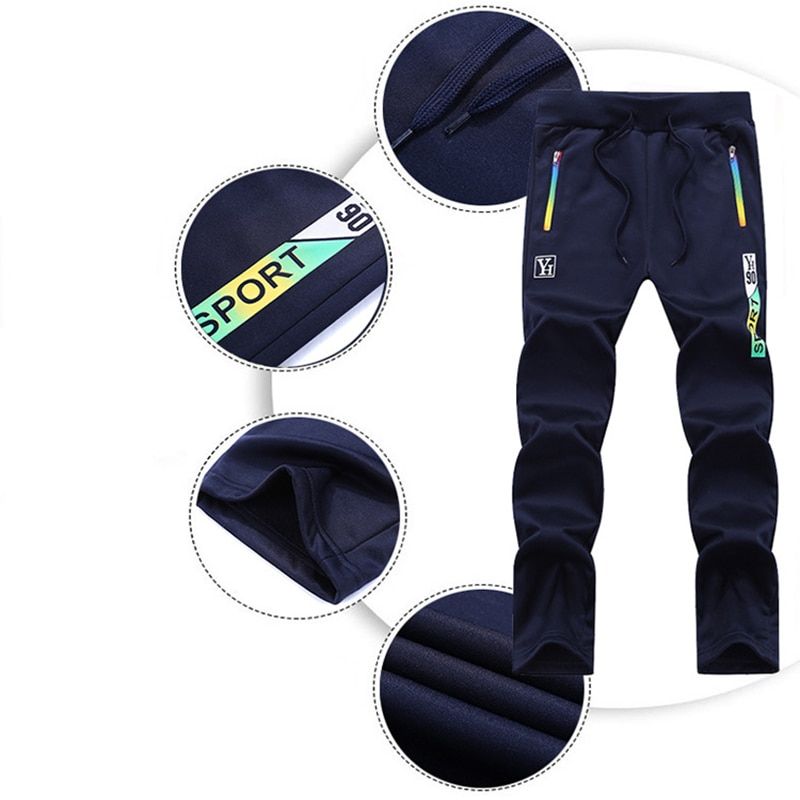 New Casual Tracksuit Set 2021Men Fitness Jogger Sports Sportswear Suits Spring Autumn Two Pieces Hoodies Pants Sets Male Suit