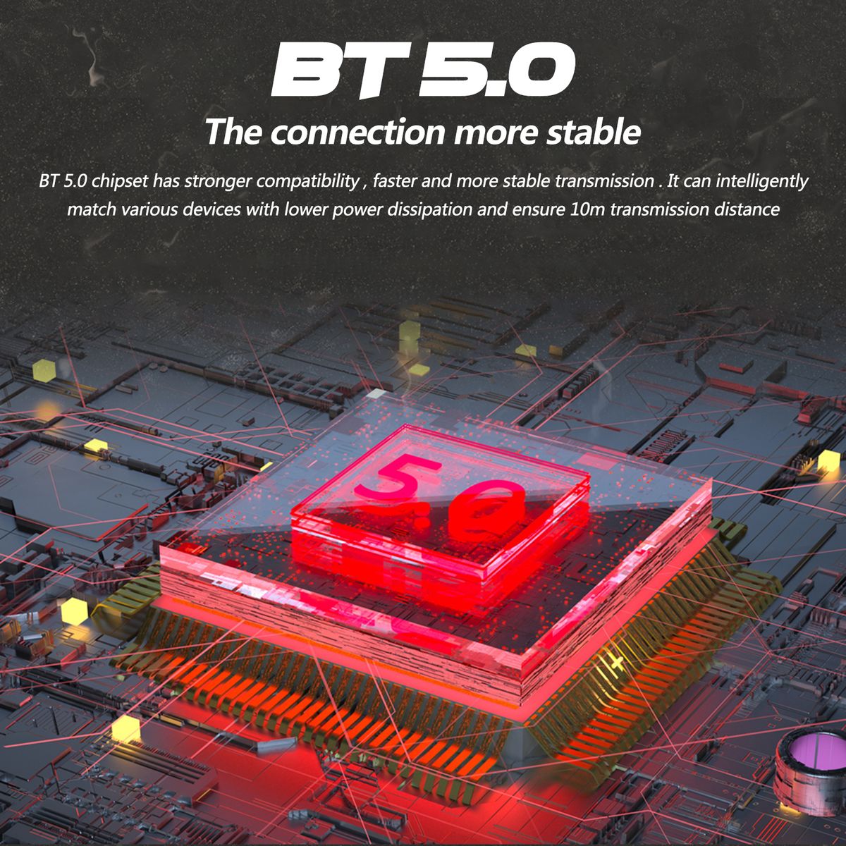 TS-200 BT5.0 Wireless Earphones With Microphone Auto Pairing