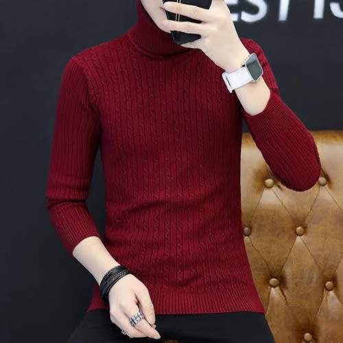 Turtle Neck Long Sleeve Shirt