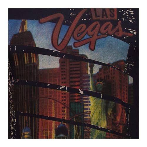 Vegas Print T-shirt - Black