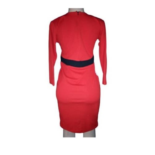 Bodycom Fitted Dress V-NECK