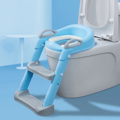 Potty Training Toilet Seat With Stand, Blue