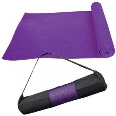 Portable Yoga Mat with Bag - 6 x 9ft. - Purple