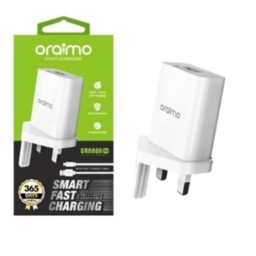 Cannon Pro Smart Fast Charging Kit With Free Cable - White