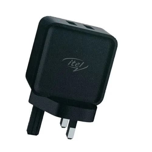 Dual Usb Port 2a Charger + Cable -  Black