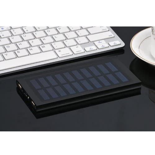 Solar Charger Power Bank - 10000mah With Double Usb
