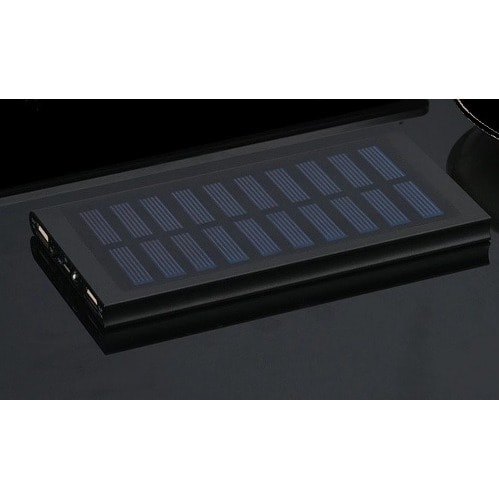 Solar Charger Power Bank - 10000mah With Double Usb