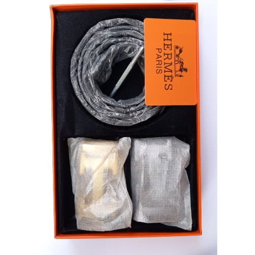 Hermes Men's Belt -2 buckles