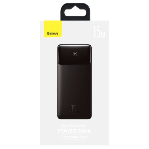Power Bank - Bipow Digital Display - 10000mAh 15W - Black