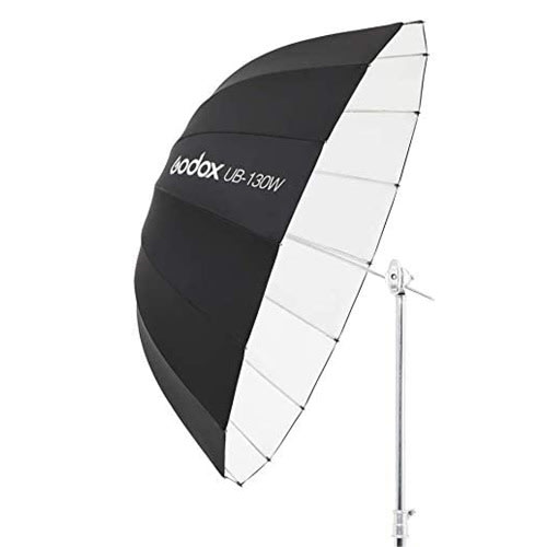 Godox UB-130w 51" 130cm Parabolic Black And White Reflective Soft Umbrella Studio Light