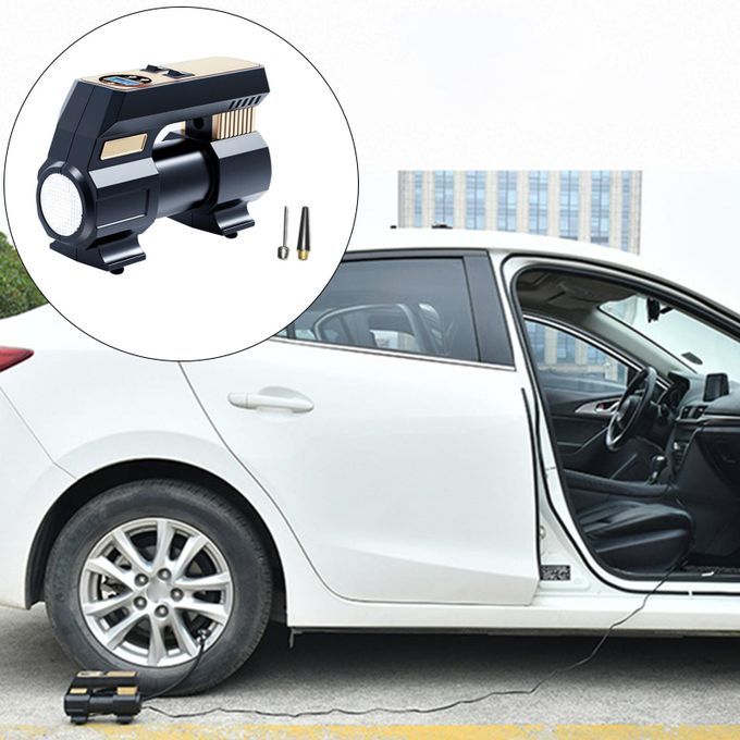 Car Air Pump 12V With Emergency LED Light Heavy Duty Digital Display