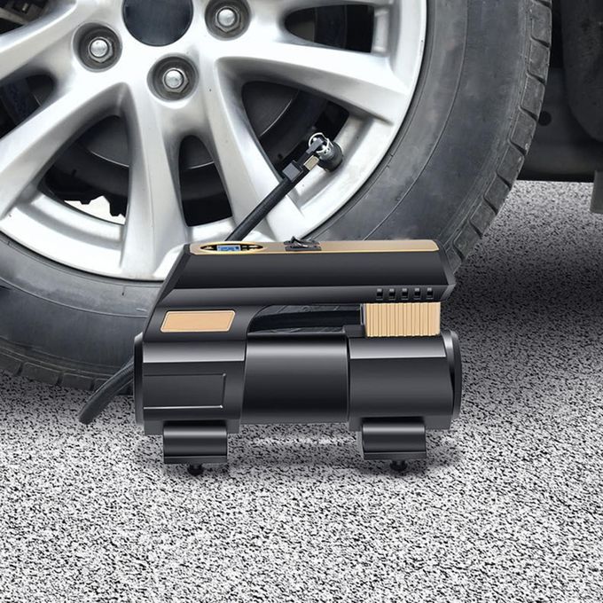 Car Air Pump 12V With Emergency LED Light Heavy Duty Digital Display
