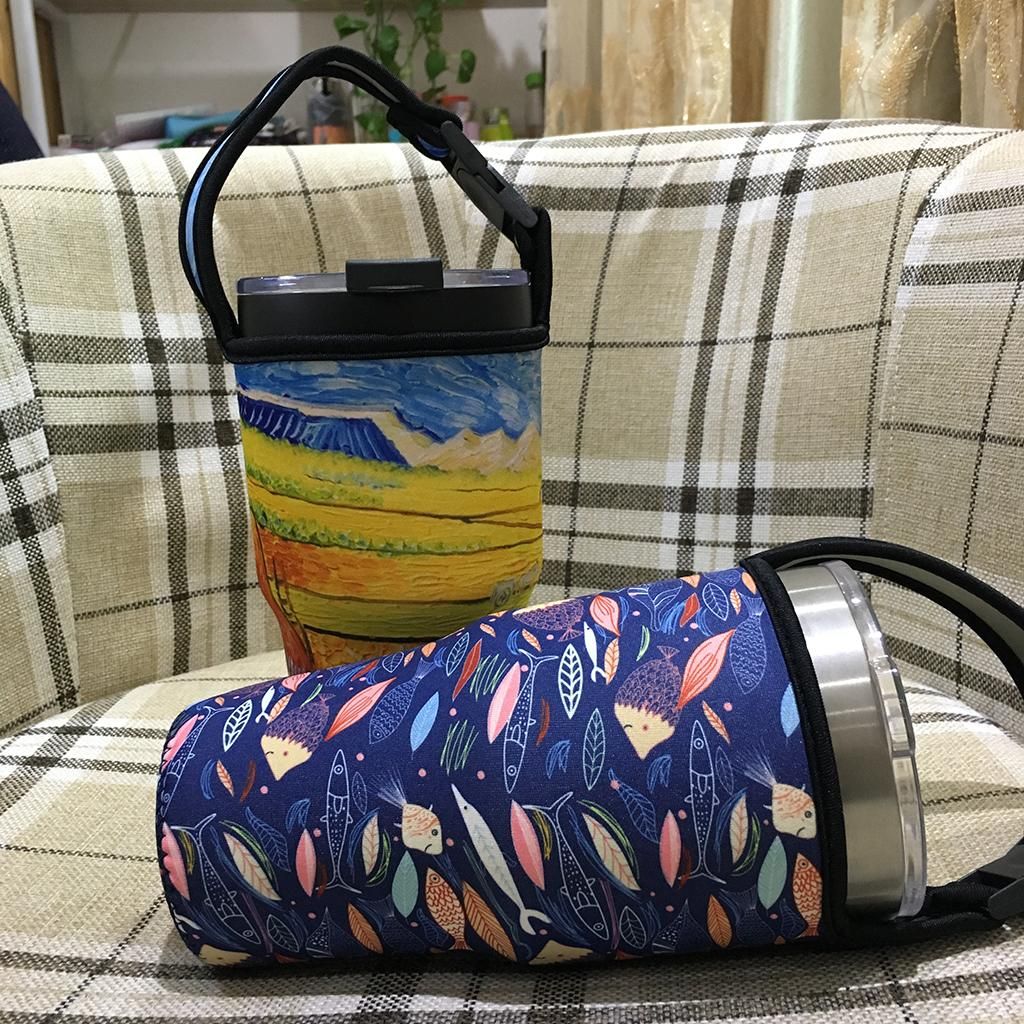 3x Neoprene 30oz Tumbler Carrier Holder Protective Bag For Field Deer