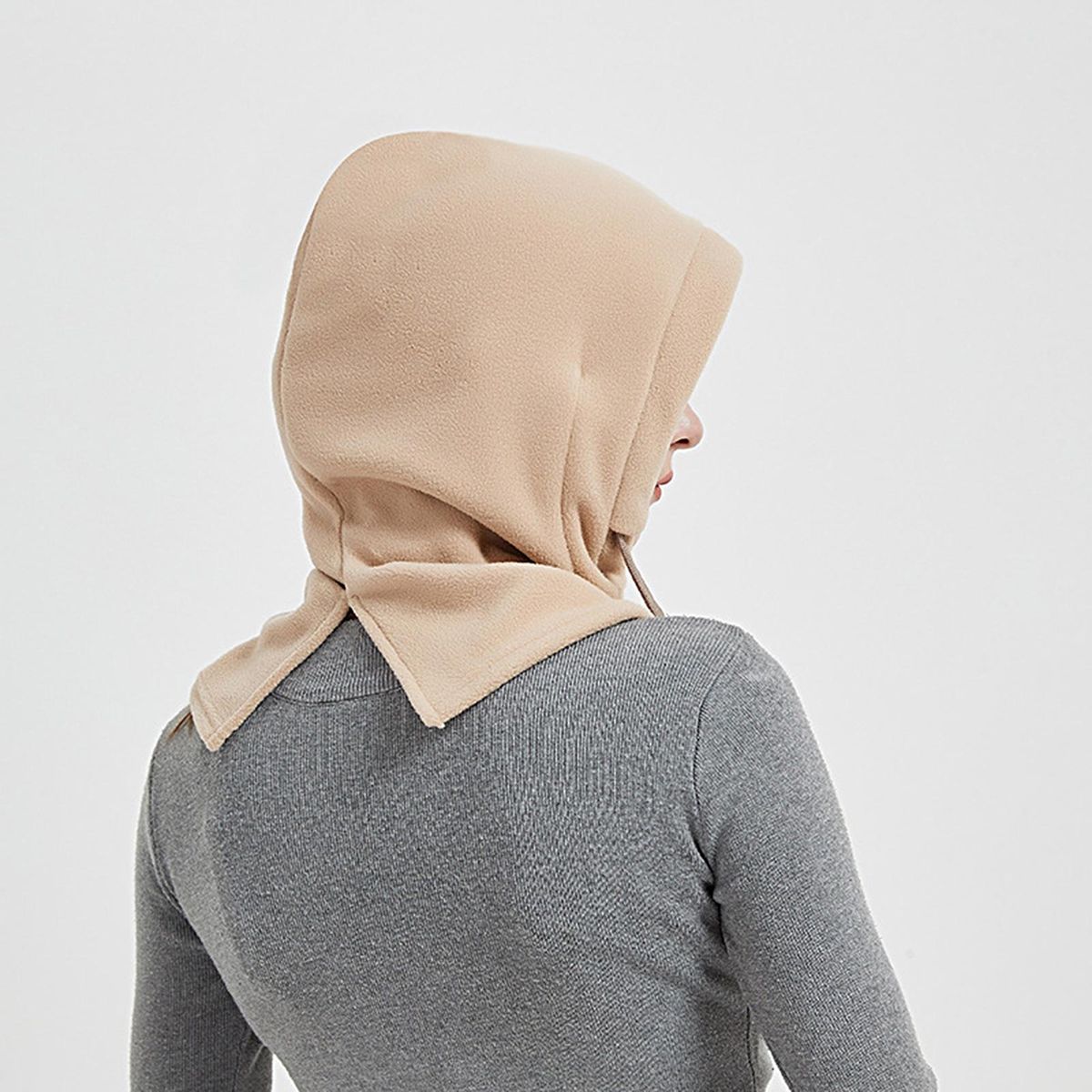 Outdoor Face Cover Face-protective Cycling Hat Scarf Beige