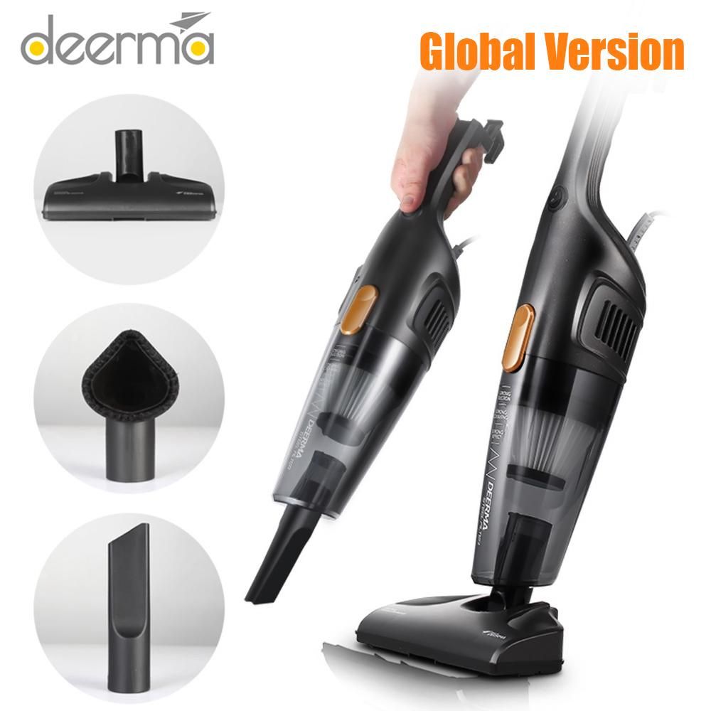 Global Version Deerma Handheld Vacuum Cleaner DX115C Mini Portable Household Standing Floor Cleaner Low Noise Dust Collector Strong Suction 220V