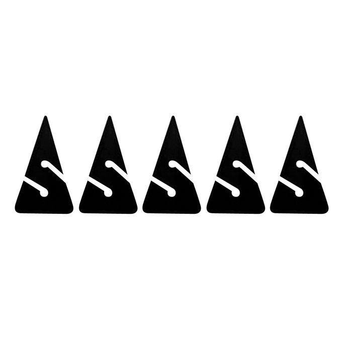 Pack 5 Triangle Line Arrow Marker Universal For Scuba Diving Black